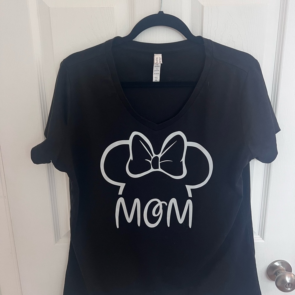 Women's Short Sleeve Casual T Shirt Size XL Mom Tee